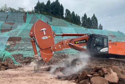 山东 日立870 道路基建 砂岩